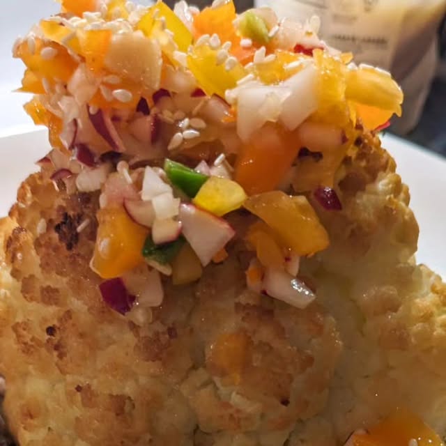 A very small cauliflower