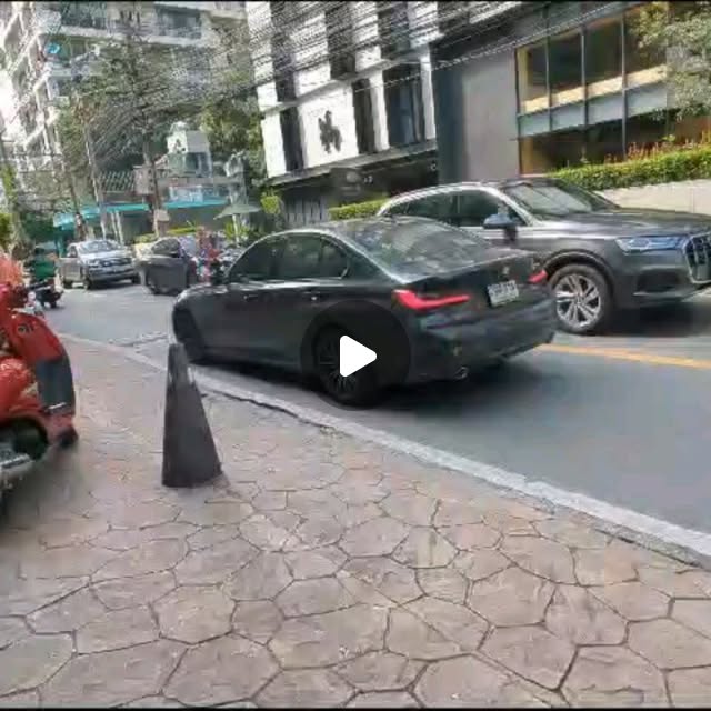 Scared on a scooter in Thailand